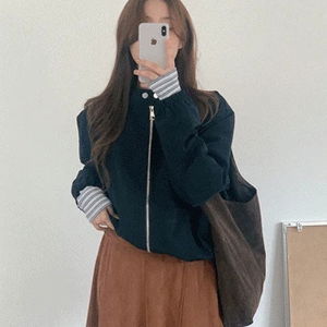 호베트 바이커 집업 점퍼