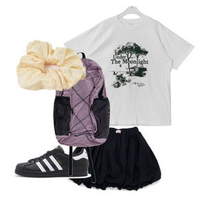 半袖Tシャツ,スカート,スニーカー 코디