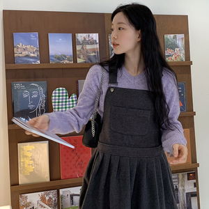 타로 브이넥 울 니트 (6color)