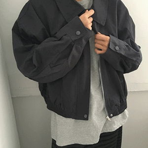 모네브 스탠다드 코튼 블루종 점퍼