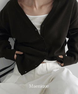 Tenet Side Button Loose-fit Wrap Cardigan