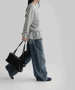 トリズンワイドデニムパンツ