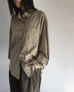 Autumnally Striped Shirt