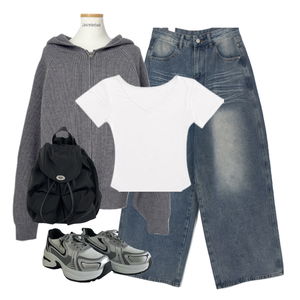 jeans,Cardigan/Vest,ShortSleeve 코디