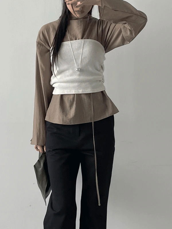 Eri Knitwear Layered Tube Top