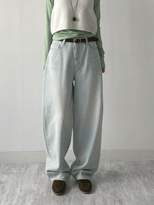 Vintage long wide denim pants