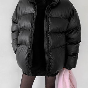 페더블 레더 패딩 점퍼