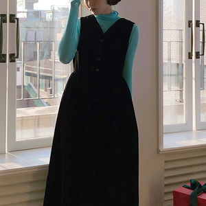 벨로아 버튼나시 롱원피스