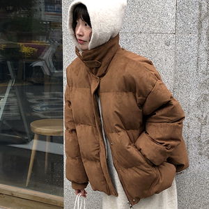 베어 덤블 카라 스웨이드 패딩 (4color)