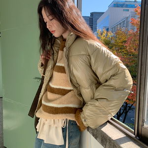 글로시 루즈핏 패딩 점퍼 (3color)