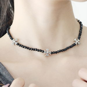 Winner Black Bead Necklace