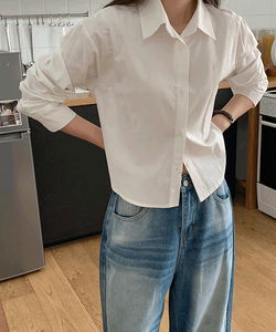 Benifn Stripe Herringbone Crop Shirt - 4 Colors