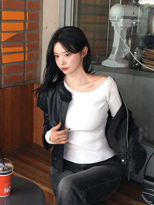 復古皮革機車外套