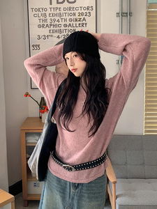 Andwill Wool Alpaca One-Shoulder Loose-fit Knitwear