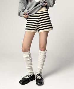 Nipacho Striped Banding Knitwear Shorts STRIPED BANDING KNIT SHORTS