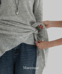 Meloa Wool Alpaca Layered Knitwear Scarf