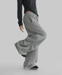 達西褶皺棉質休閒長褲