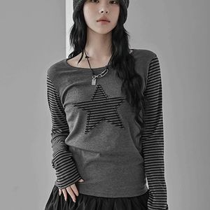 スタンプスターロングスリーブTシャツ