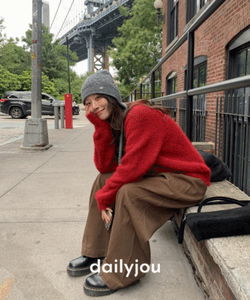 Rustic Big Pocket Balloon Fit Wide Cotton Pants