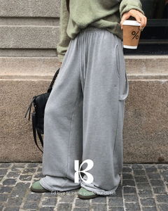 休閒鬆緊工裝運動長褲