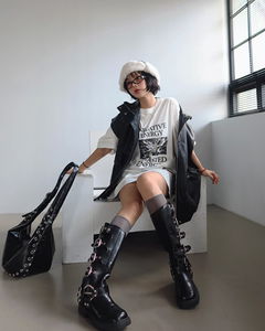 エントンオーバーフィットプリント半袖Tシャツ