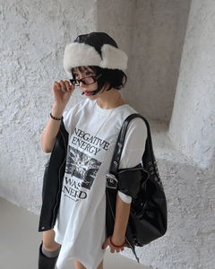 Roll-up faux fur earmuffs trooper hat