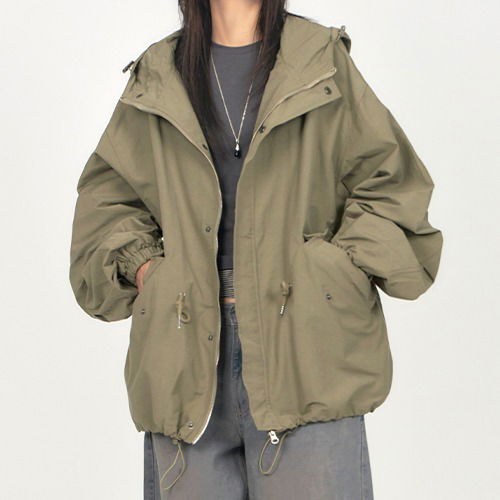 Hood Boxy Field Jacket ZI008 (당일 출고)