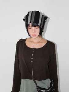 ROLLING STRIPE BEANIE