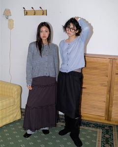 Bain Wool Touch Cardigan *Melange Gray, Ivory, Beige, Black Available for Same-Day Shipping