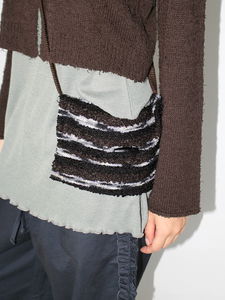 MULTI TOGGLE KNIT BAG (burgund / brown)