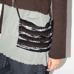 (WOOL) MULTI TOGGLE KNIT BAG (burgund / brown)