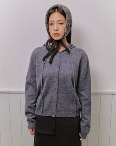 로이 버튼 후드 가디건 (2color) *차콜 당일 발송 가능