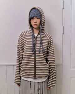 바이닐 스트라이프 집업 (2color)