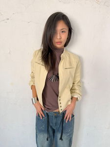 ) timeless crop jacket