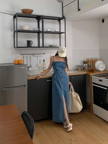 デニムビスティエワンピース