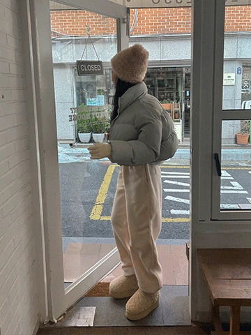 세라 크롭 패딩