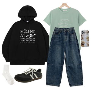 후드,블랙,반팔티,데일리,데일리룩,OOTD,꾸안꾸,10대코디,20대코디,대학생코디,와이드팬츠 코디
