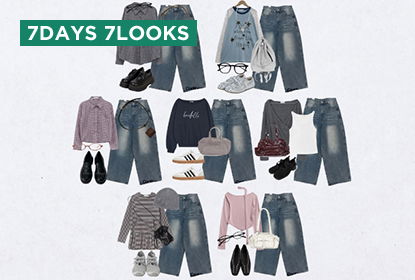 秋のデニム着回し7選💙韓国ファッションで楽しむトレンドコーデ