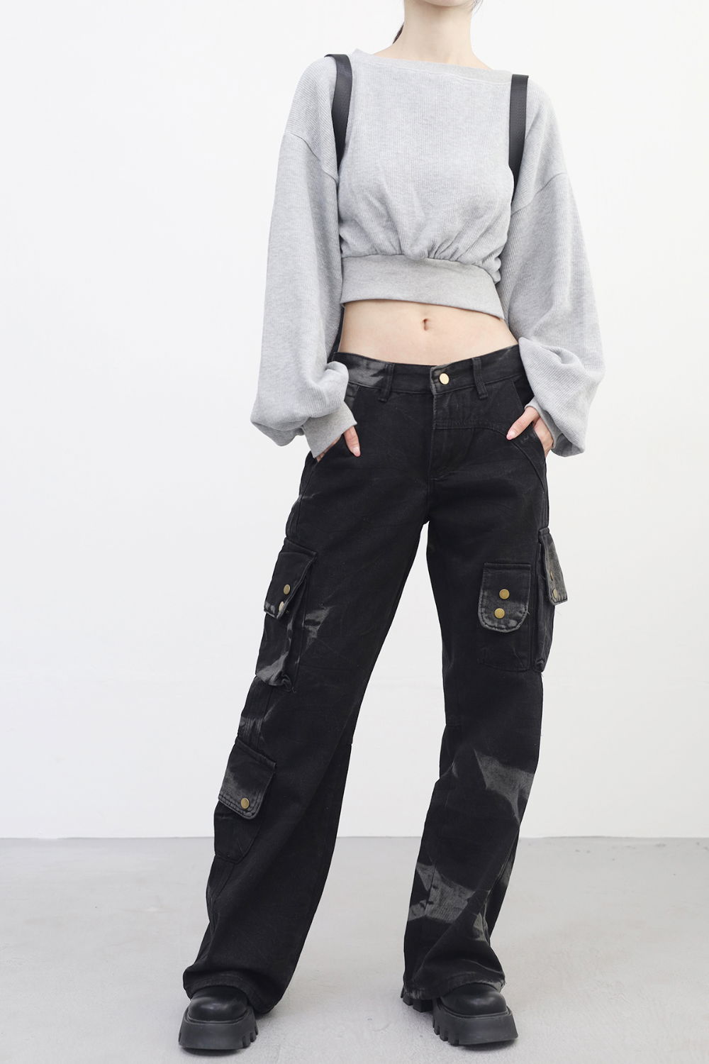 바지 모델 착용 이미지-S1L14