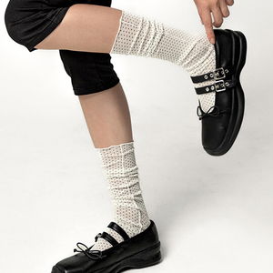 텐세링 레이어드 도트 니삭스 LAYERED DOT KNEE-HIGH SOCKS