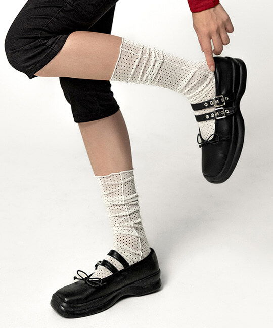 Tensering Layered Dot Knee-High Socks