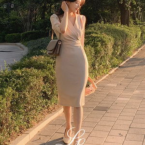 Made)마엘르 언발 숄카라 롱원피스