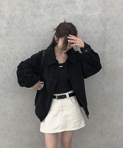 タデンスエードツーウェイジャケットジャンパー