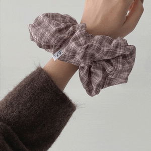 check scrunchies -2color