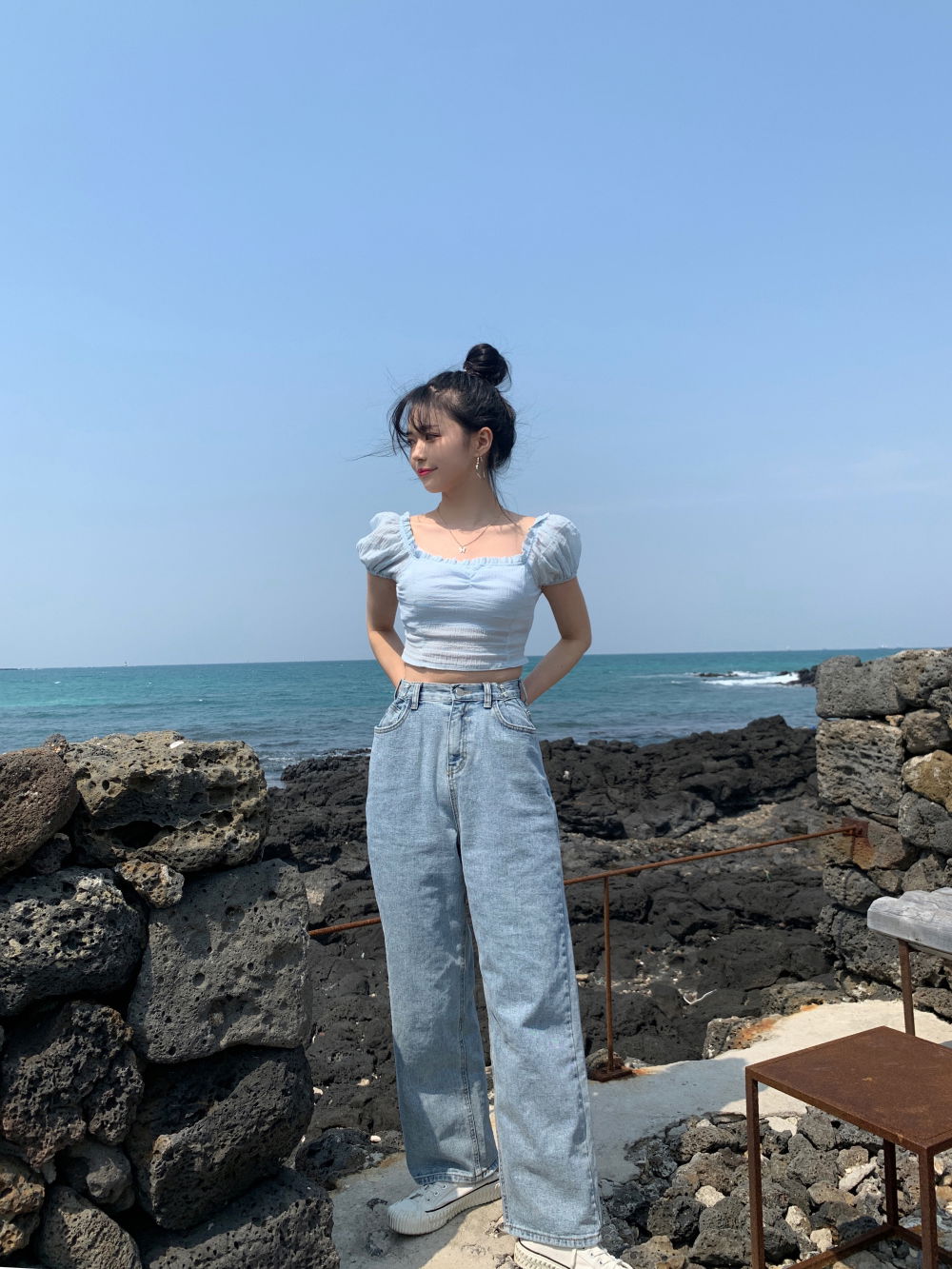 악세사리 모델 착용 이미지-S4L62