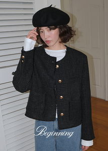 ゴールデンフリンジツイードジャケット