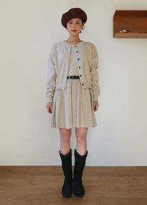 Sleeveless Dress & cardigan set