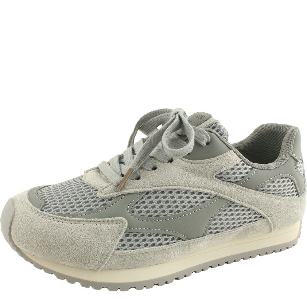 매쉬 스웨이드 투톤 스포티 스니커즈 그레이