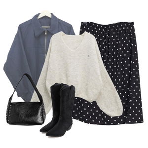 jacket,skirt,knitwears 코디