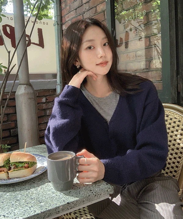 Betty's V-Neck Wool Cardigan - 8 colors